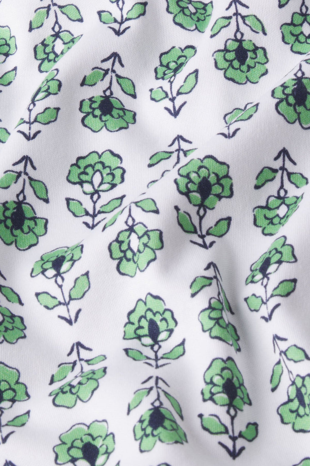 Pima Crew Long-Short Set in Field Green Sprig
