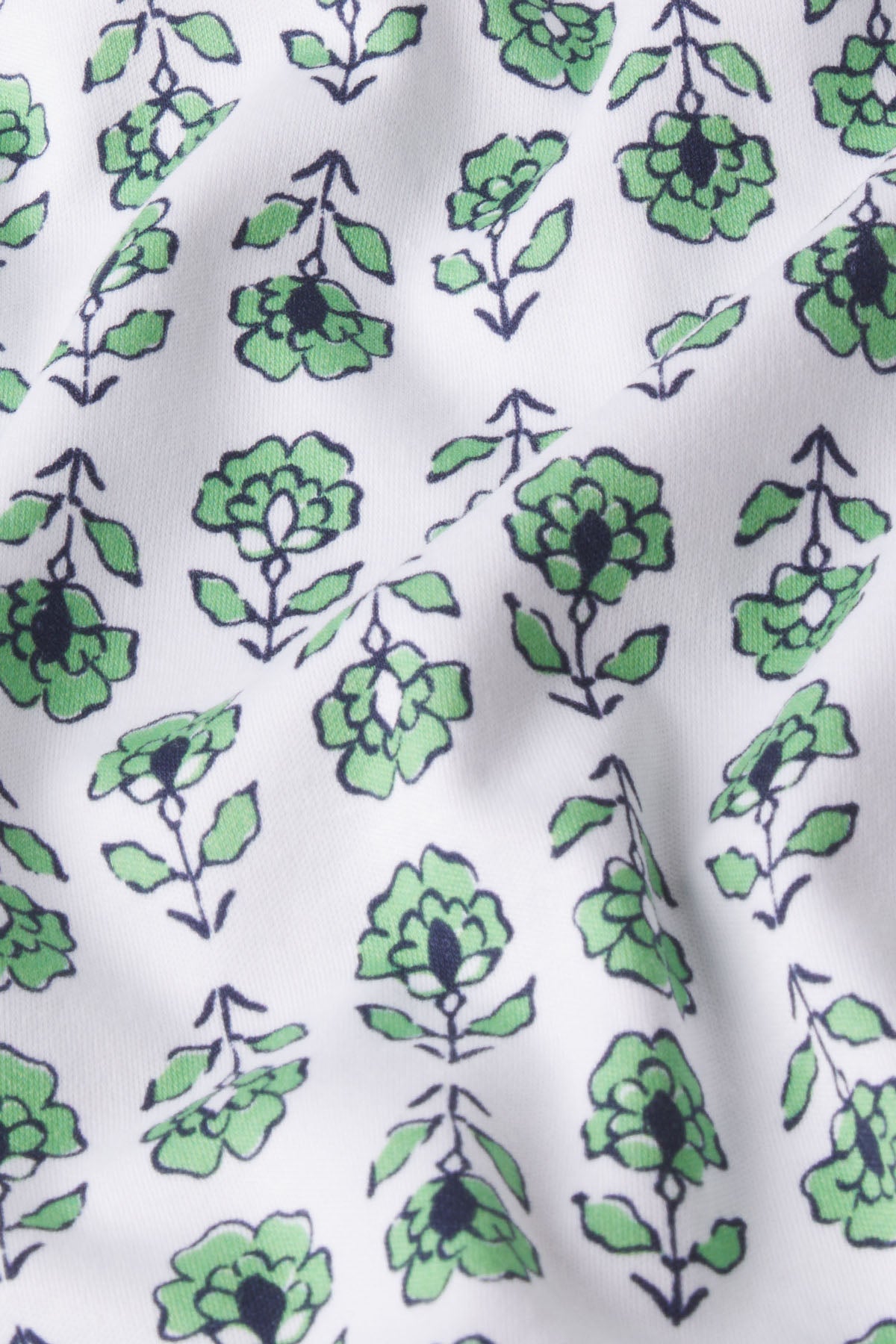 Pima Crew Long-Short Set in Field Green Sprig