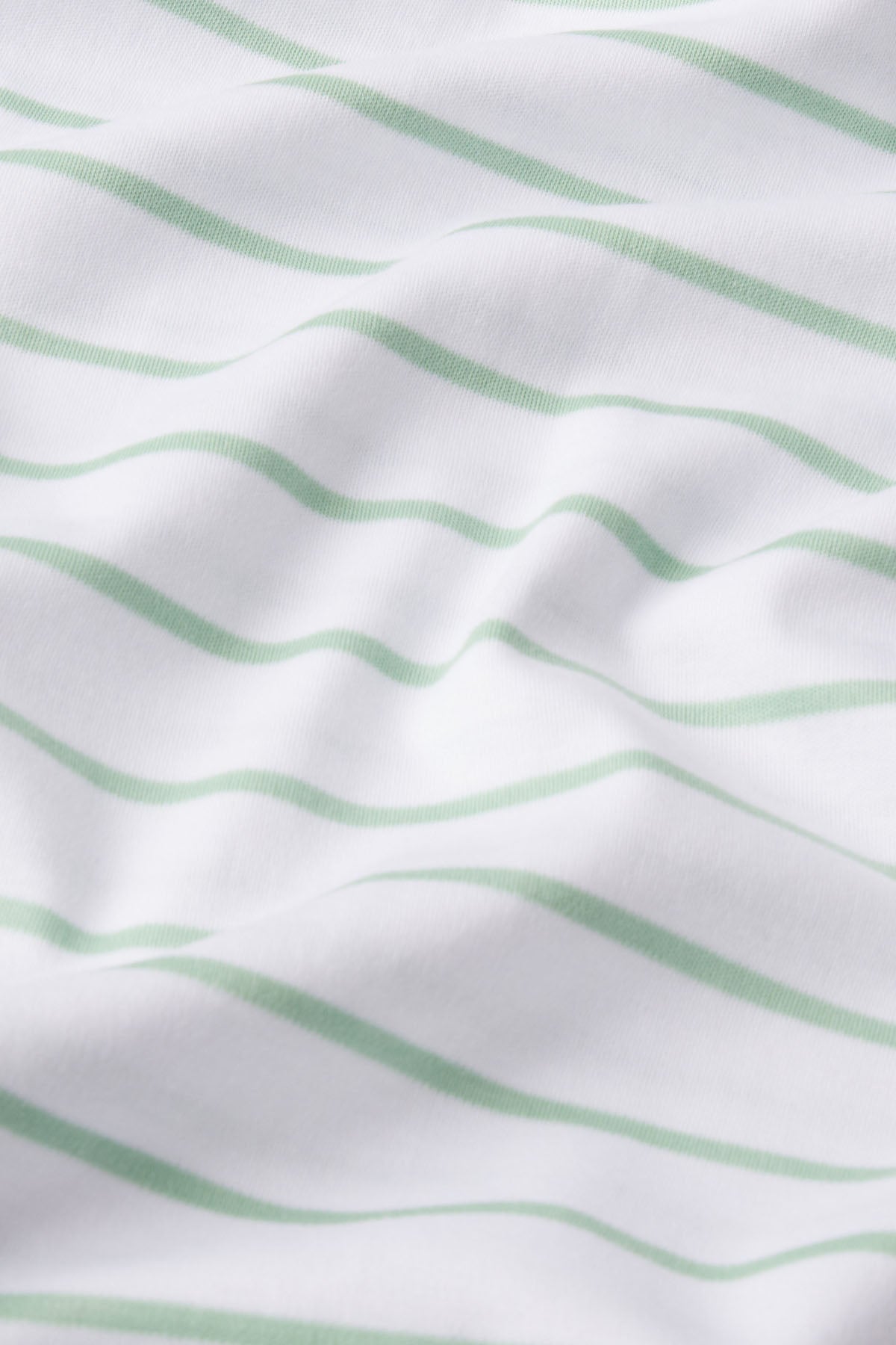 Pima Short-Long Set in Parisian Green Club Stripe