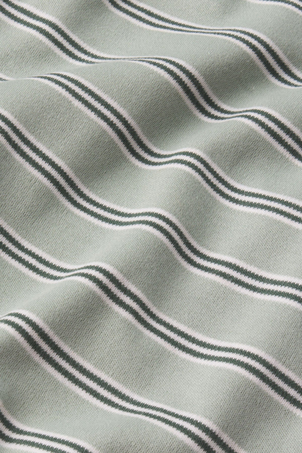 Men's Pima Sleep Short-Long Set in Smoke Green Stripe