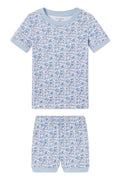 Kids Shorts Set in Delft Blue Garden Floral