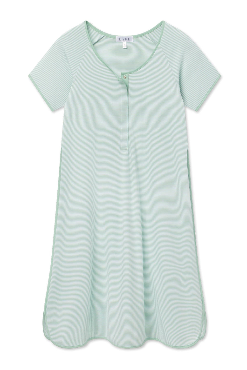 Pima Maternity Nightgown in Parisian Green