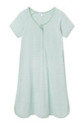Pima Maternity Nightgown in Parisian Green