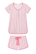 Pima Maternity Shorts Set in Winterberry Jasmine Vine