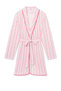 Pima Short Robe in Winterberry Jasmine Vine