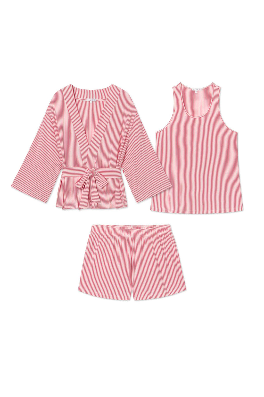 DreamModal® Kimono Shorts Bundle in Winterberry Pencil Stripe