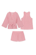 DreamModal® Kimono Shorts Bundle in Winterberry Pencil Stripe