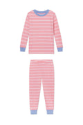 Kids Long-Long Set in Rosewater Tidal Stripe