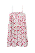Pima Ruffle Nightgown in Rose Bouquet