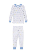 Kids Long-Long Set in Baltic Blue Nautical Flags