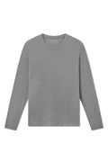 Men's Long Sleeve Bamboo Tee in Heather Gray