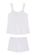 Alice Shorts Set in White Seersucker