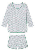 Pima Long-Short Set in Boxwood Posy