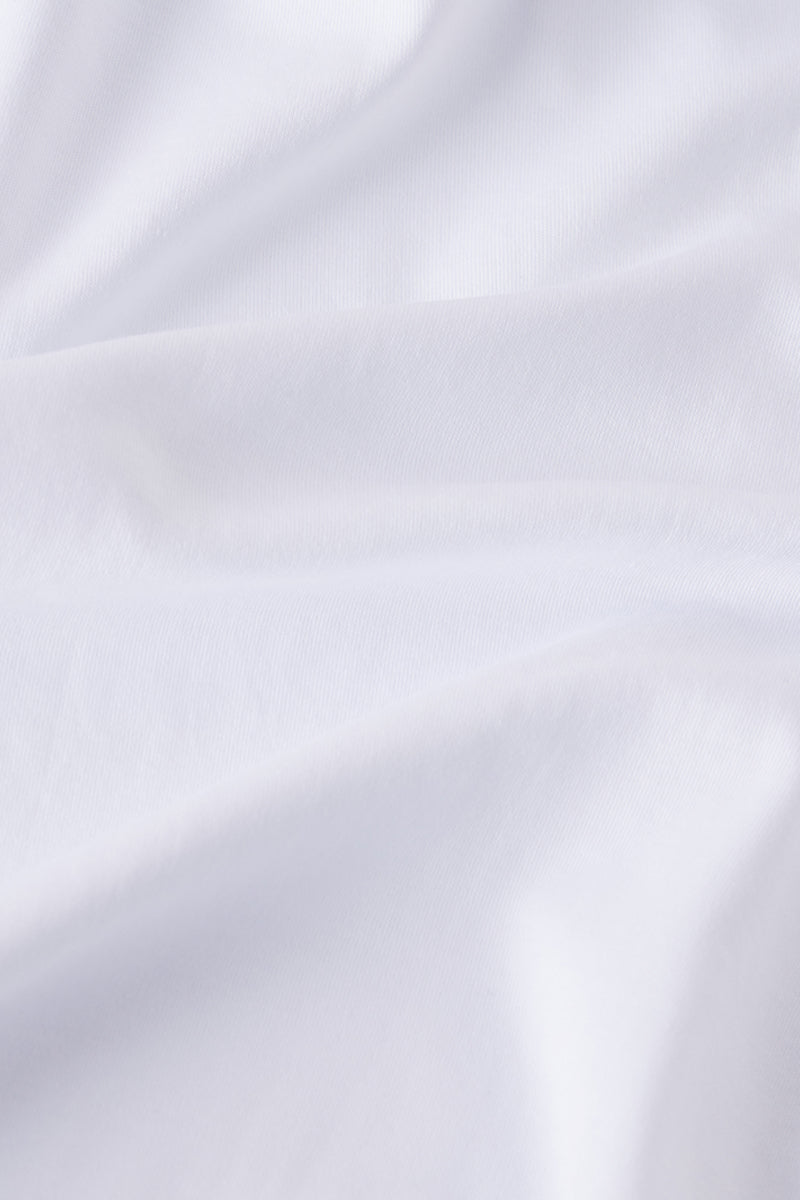 Men's Pima Crewneck Long Sleeve Tee in White