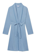 Pima Robe in Serene Blue Stripe