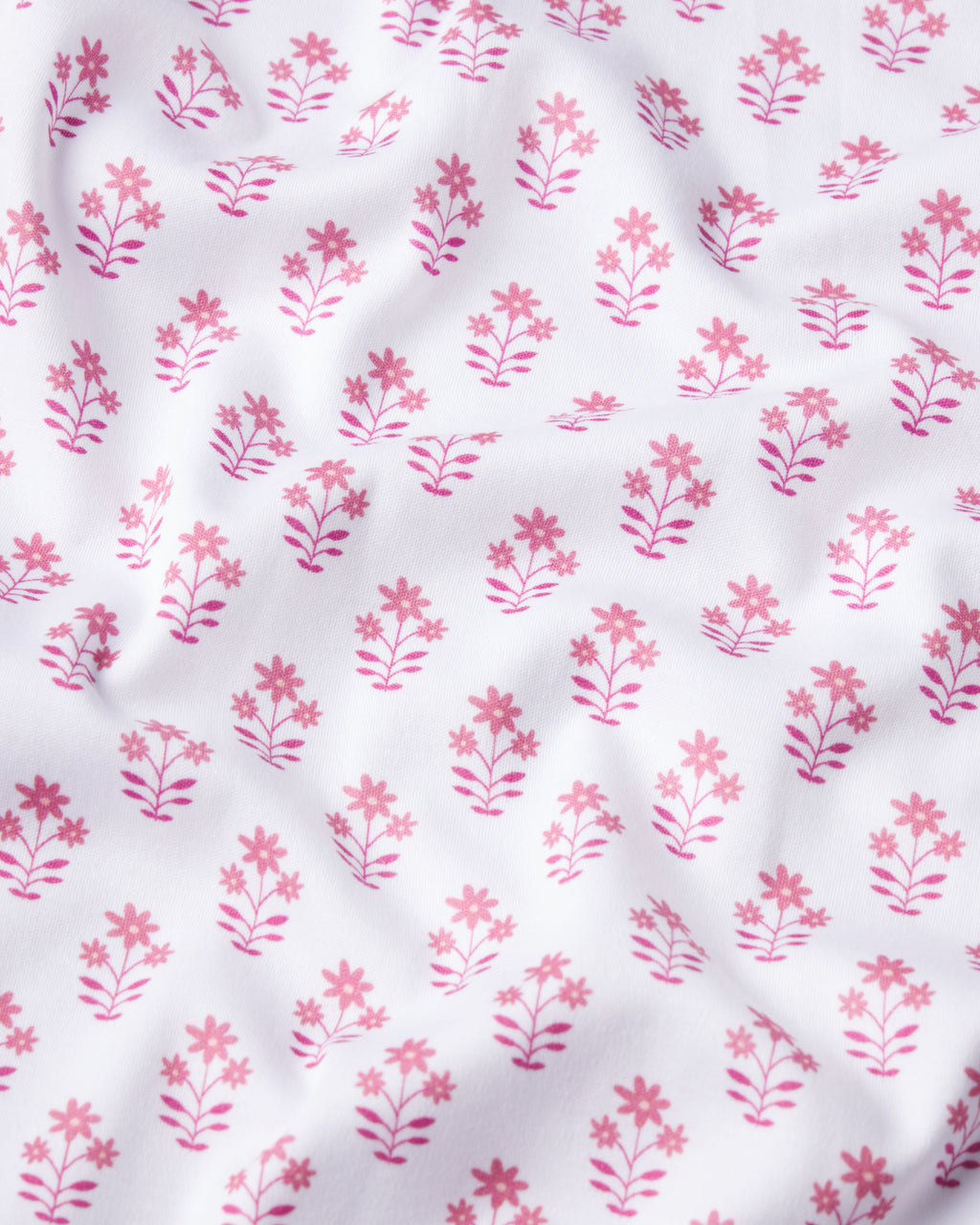 Pima Long-Long Set in Light Camellia Posy
