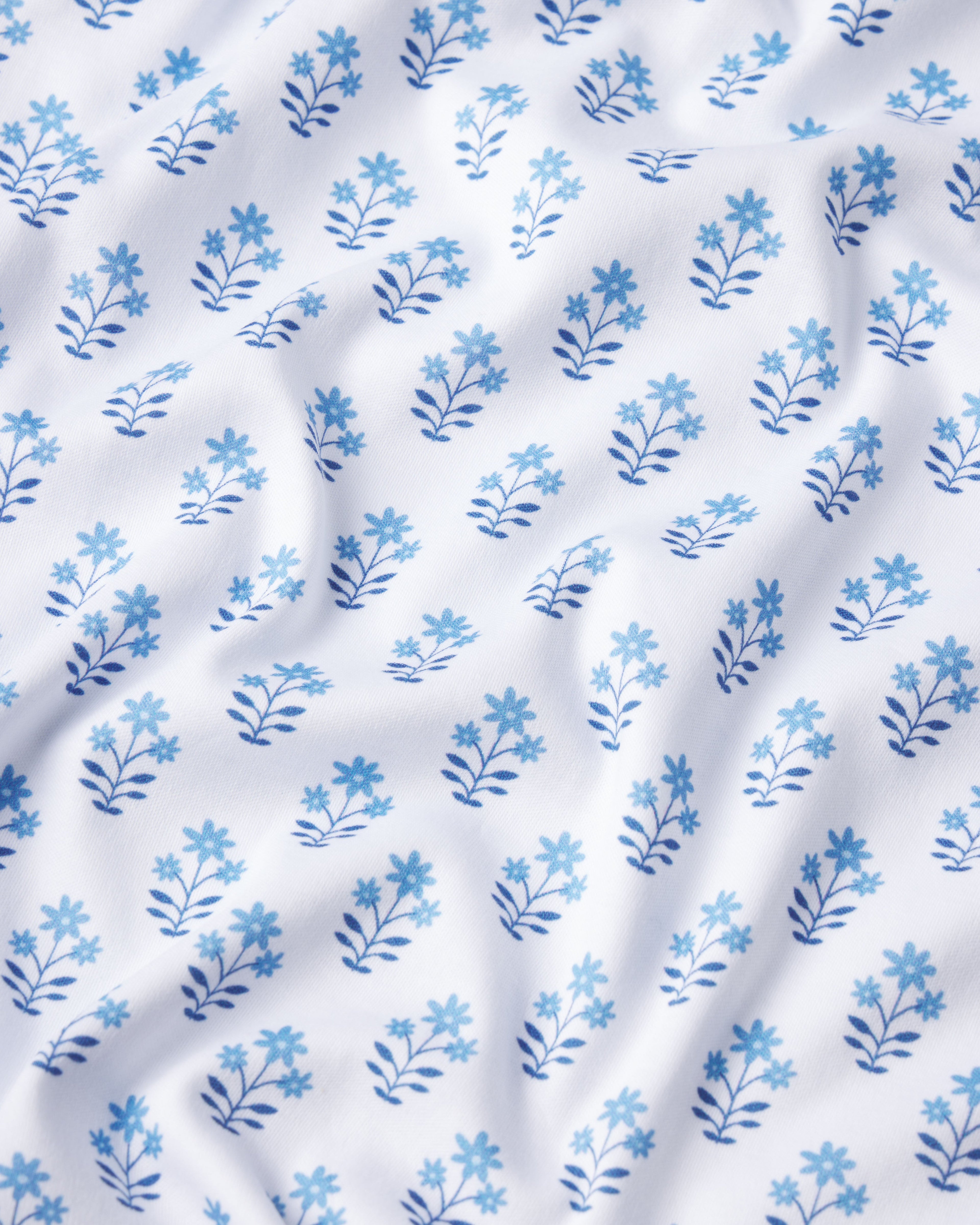 Pima Nightgown in Serene Blue Posy