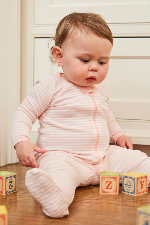 Baby Sleeper in English Rose Stripe