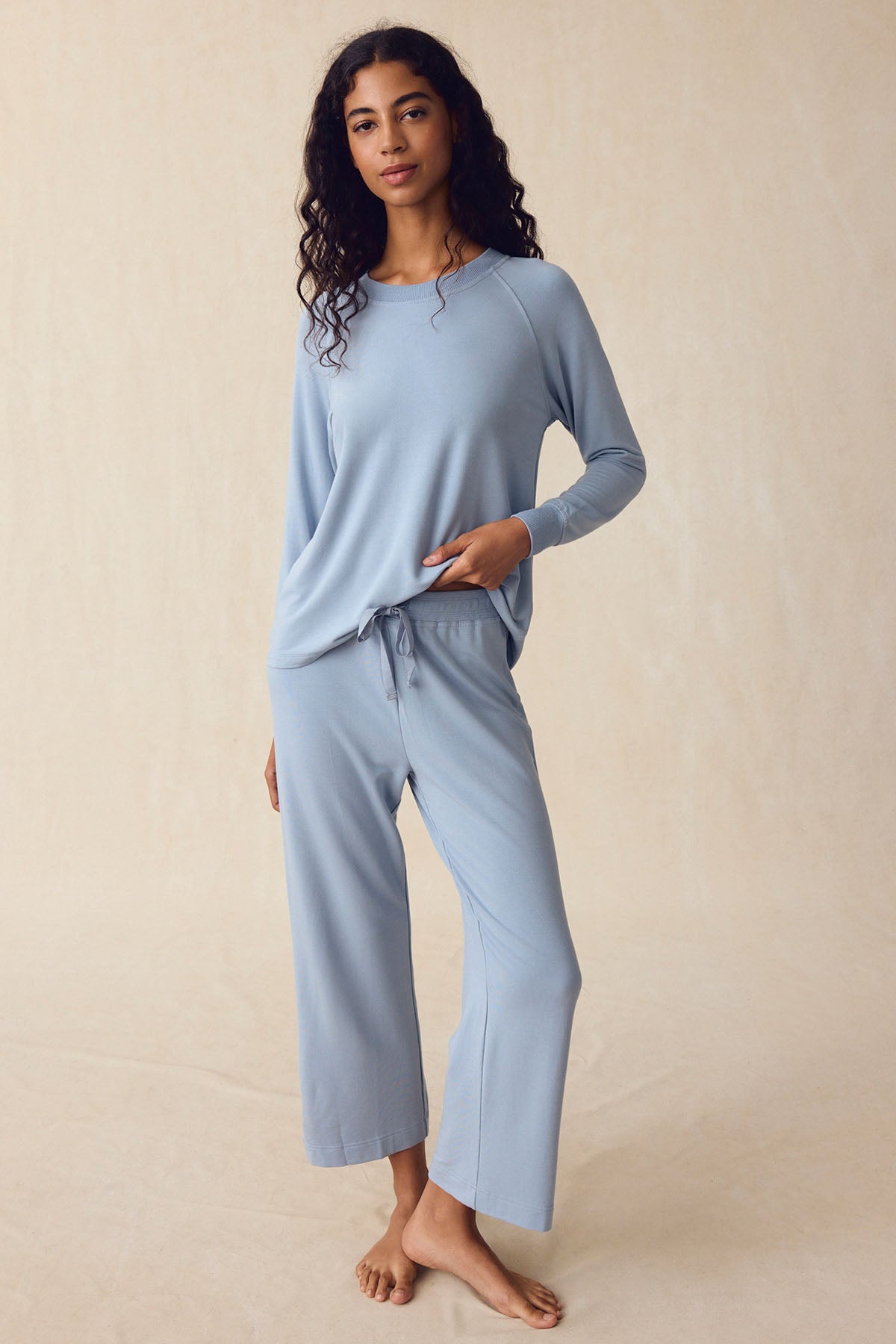 Relax Pants Set in Dusty Blue