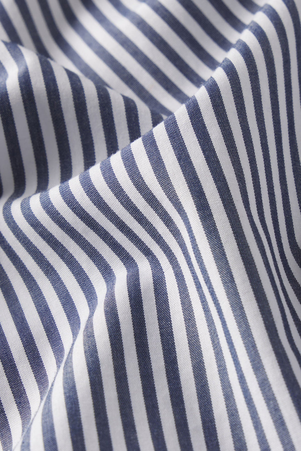 Poplin Piped Long-Long Set in English Navy Riviera Stripe