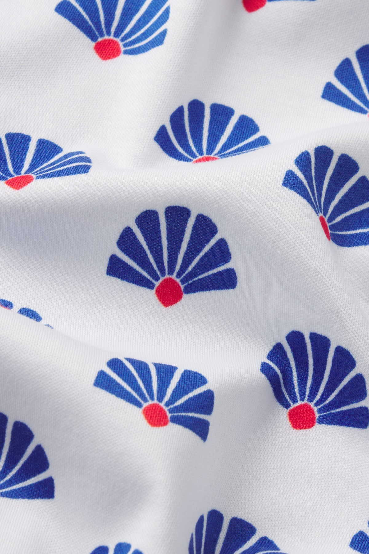 Pima Crew Shorts Set in Lapis Scallop Shell