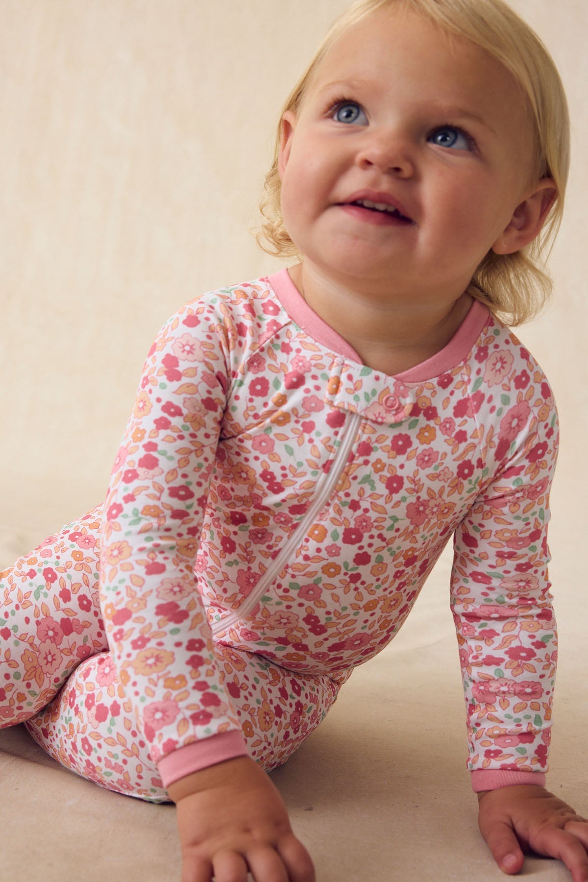 Baby Sleeper in Rosewater Vivian Floral