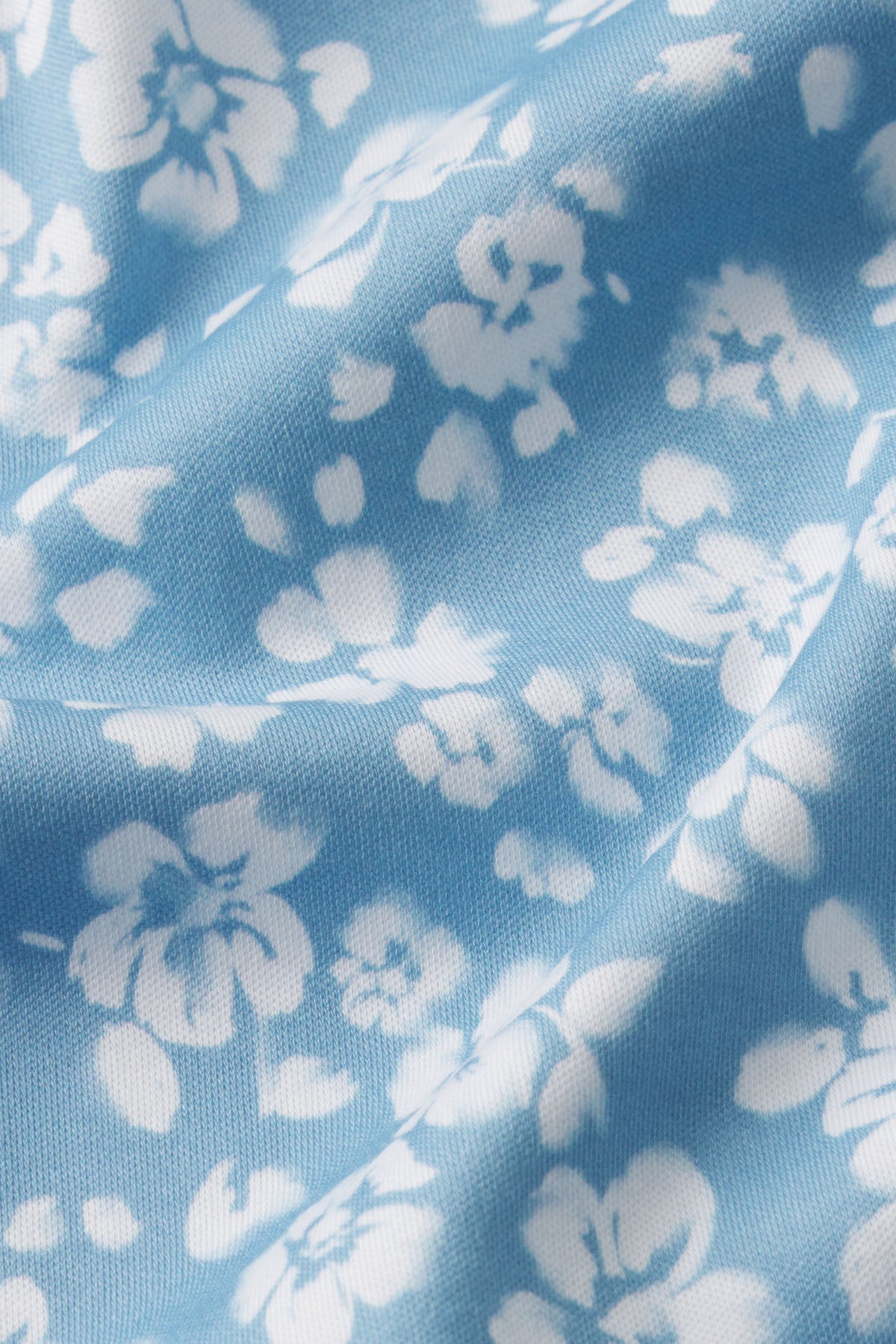 Pima Maternity Nightgown in Serene Blue Anemones