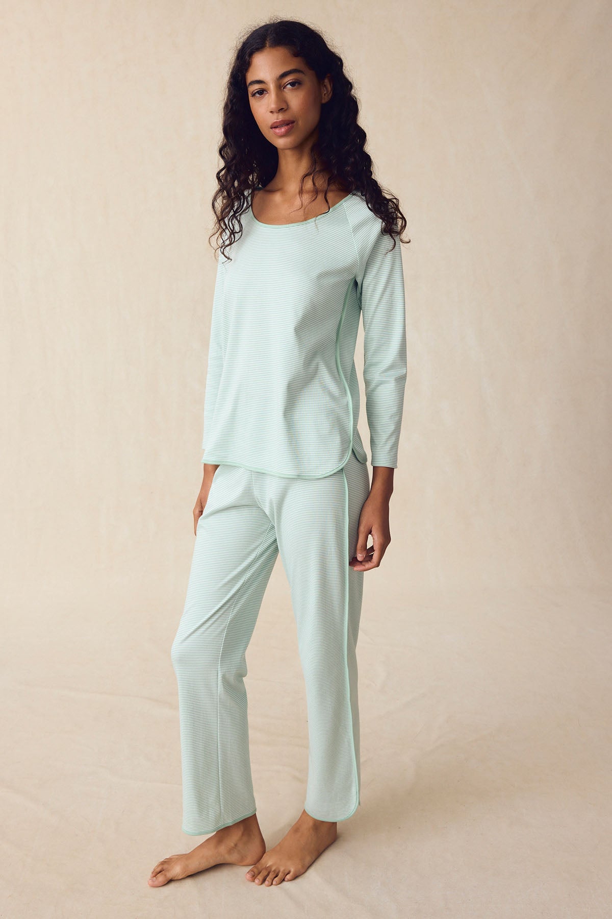 Pima Long-Long Set in Parisian Green