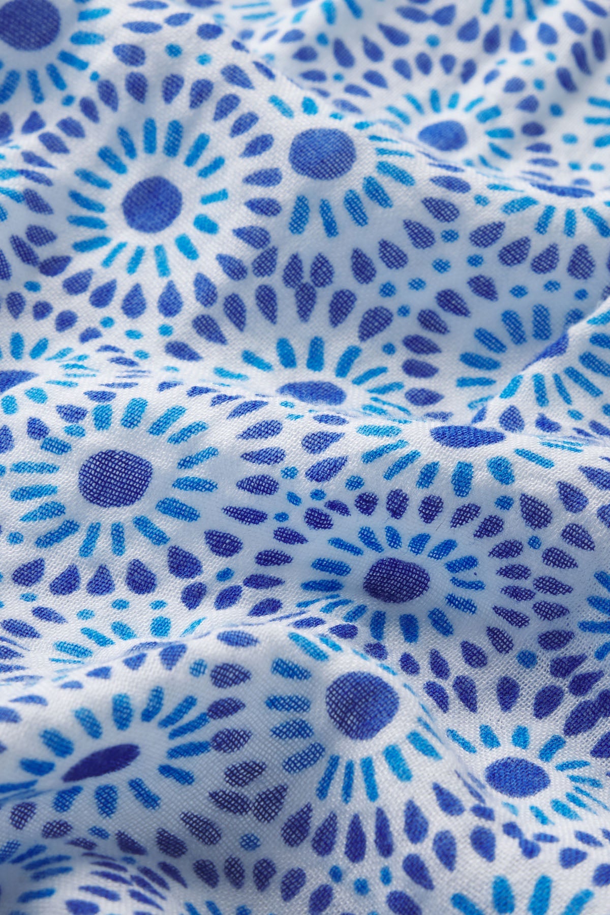 Hamptons Pants Set in Lapis Dot Gauze