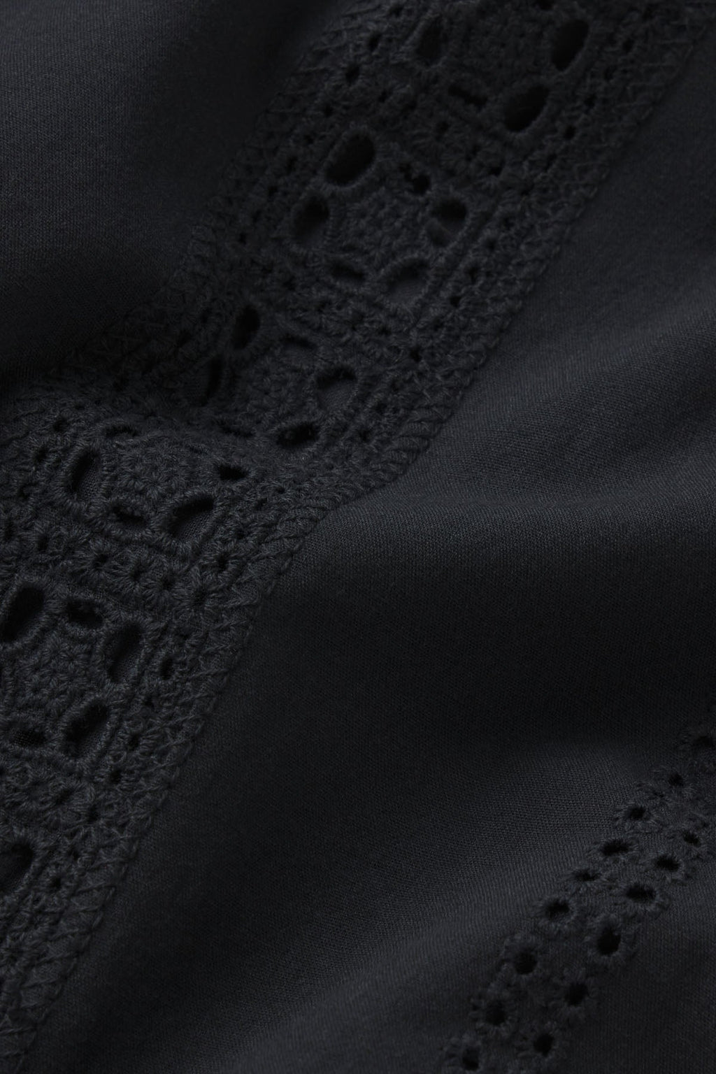 Cafe Dress in Black Eyelet