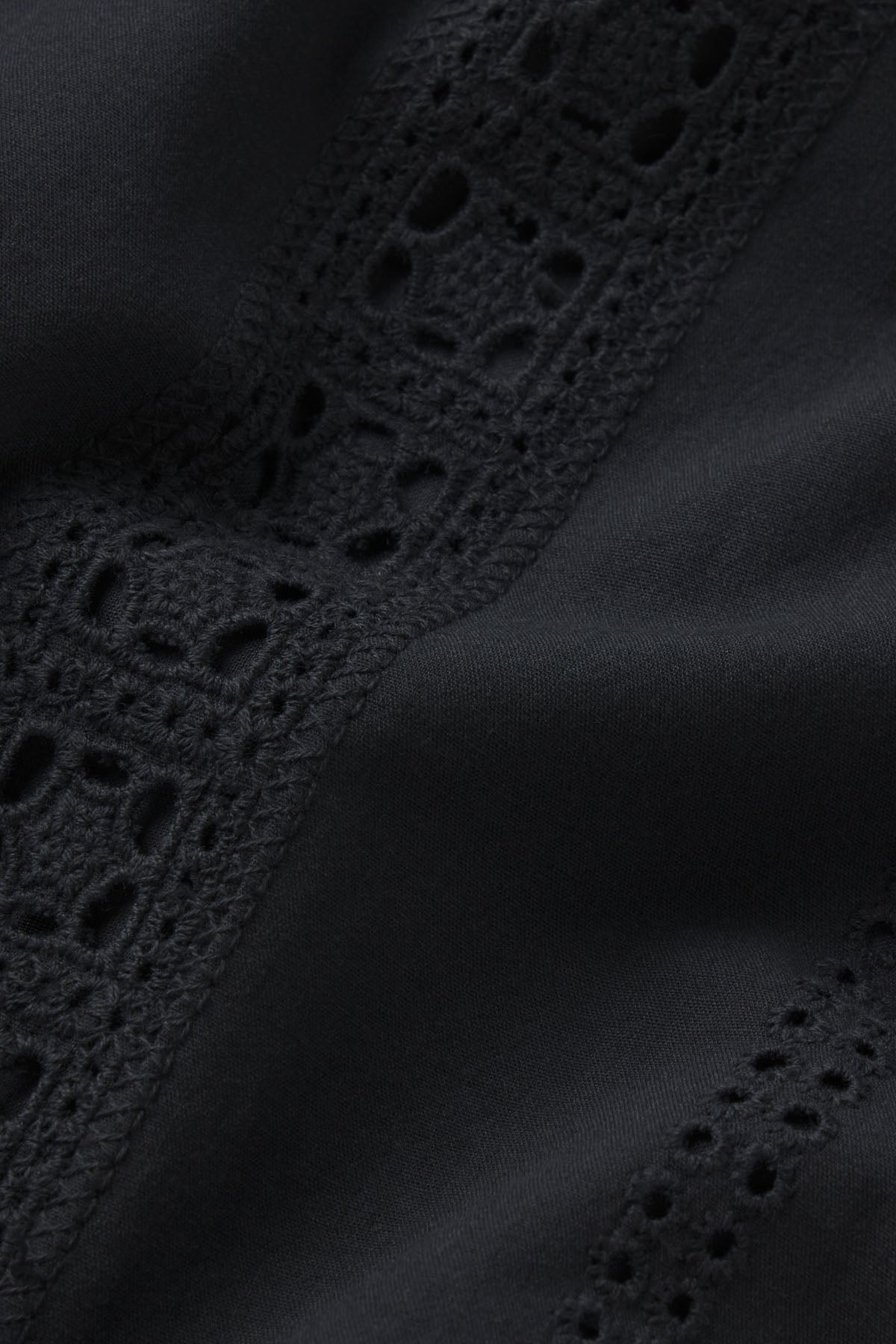 Cafe Dress in Black Eyelet
