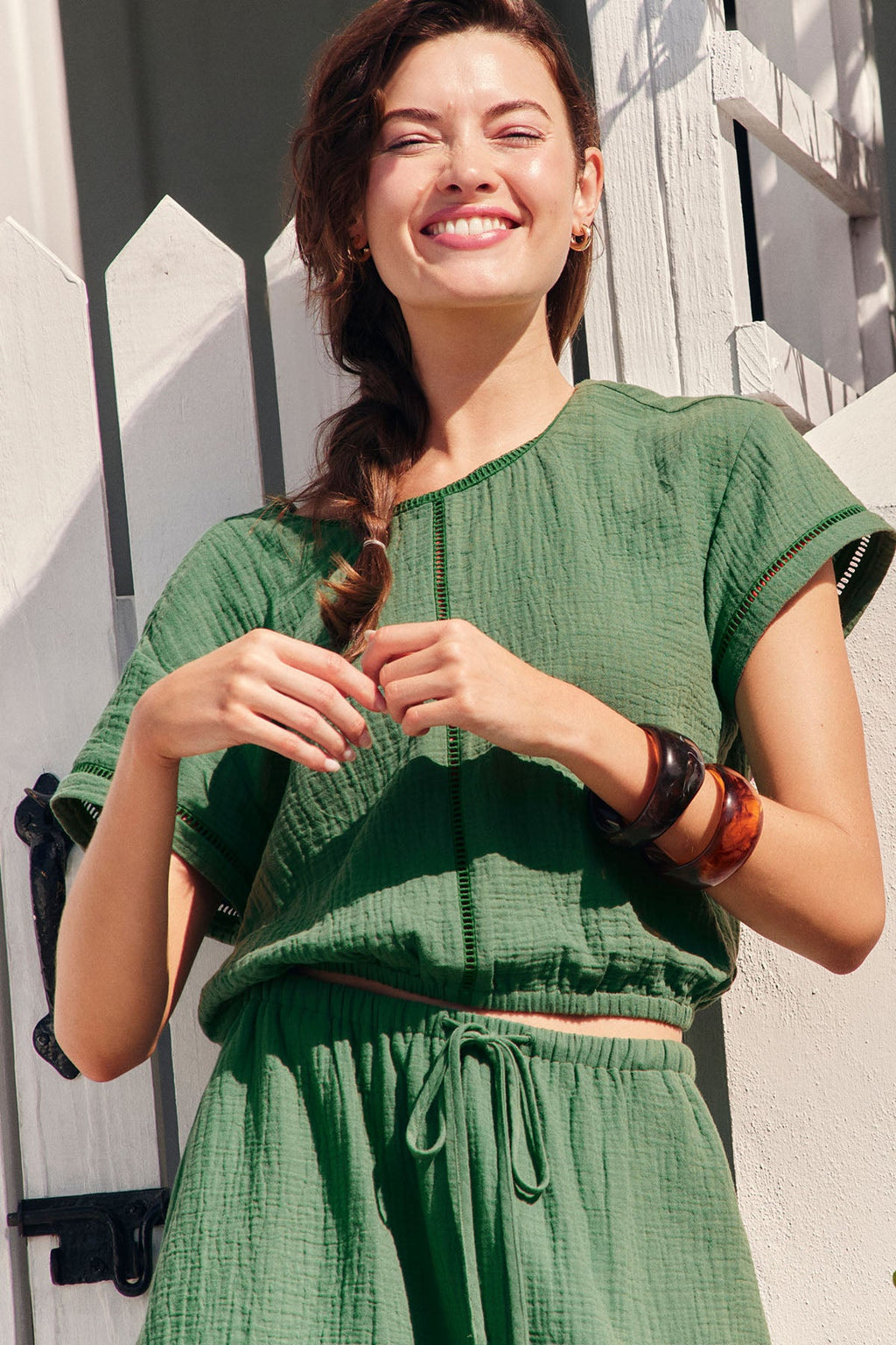 Cabana Skirt Set in Palm