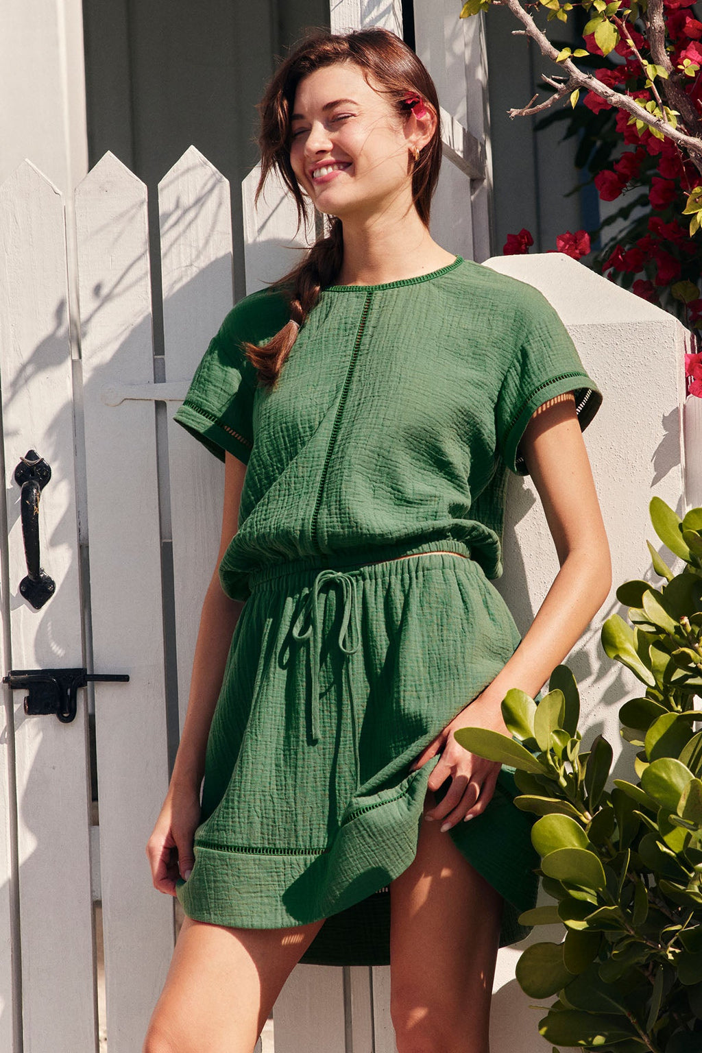 Cabana Skirt Set in Palm
