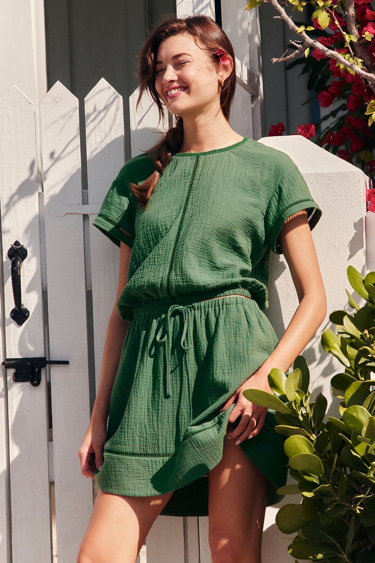 Cabana Skirt Set in Palm