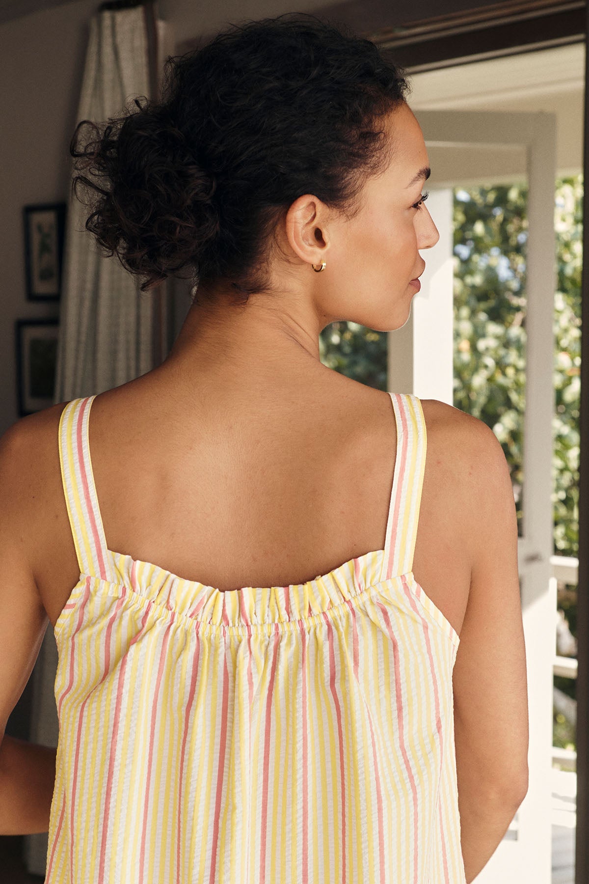 Alice Nightgown in Zest Coastline Seersucker
