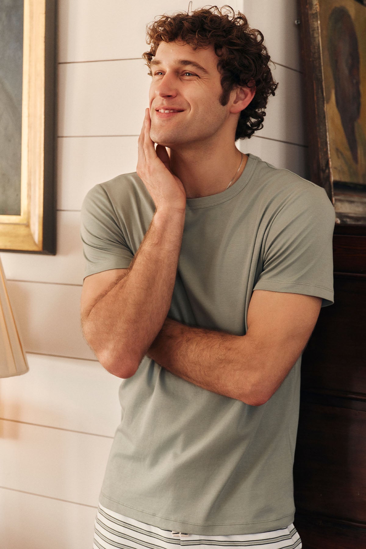 Men's Pima Sleep Bundle in English Ivy Gulf Stripe