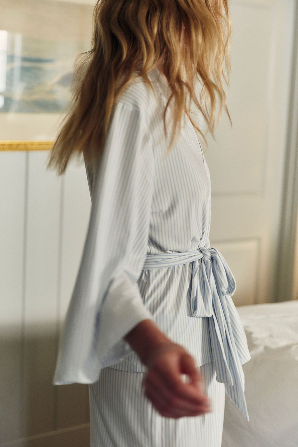 DreamModal® Kimono Pajama Set in Fog
