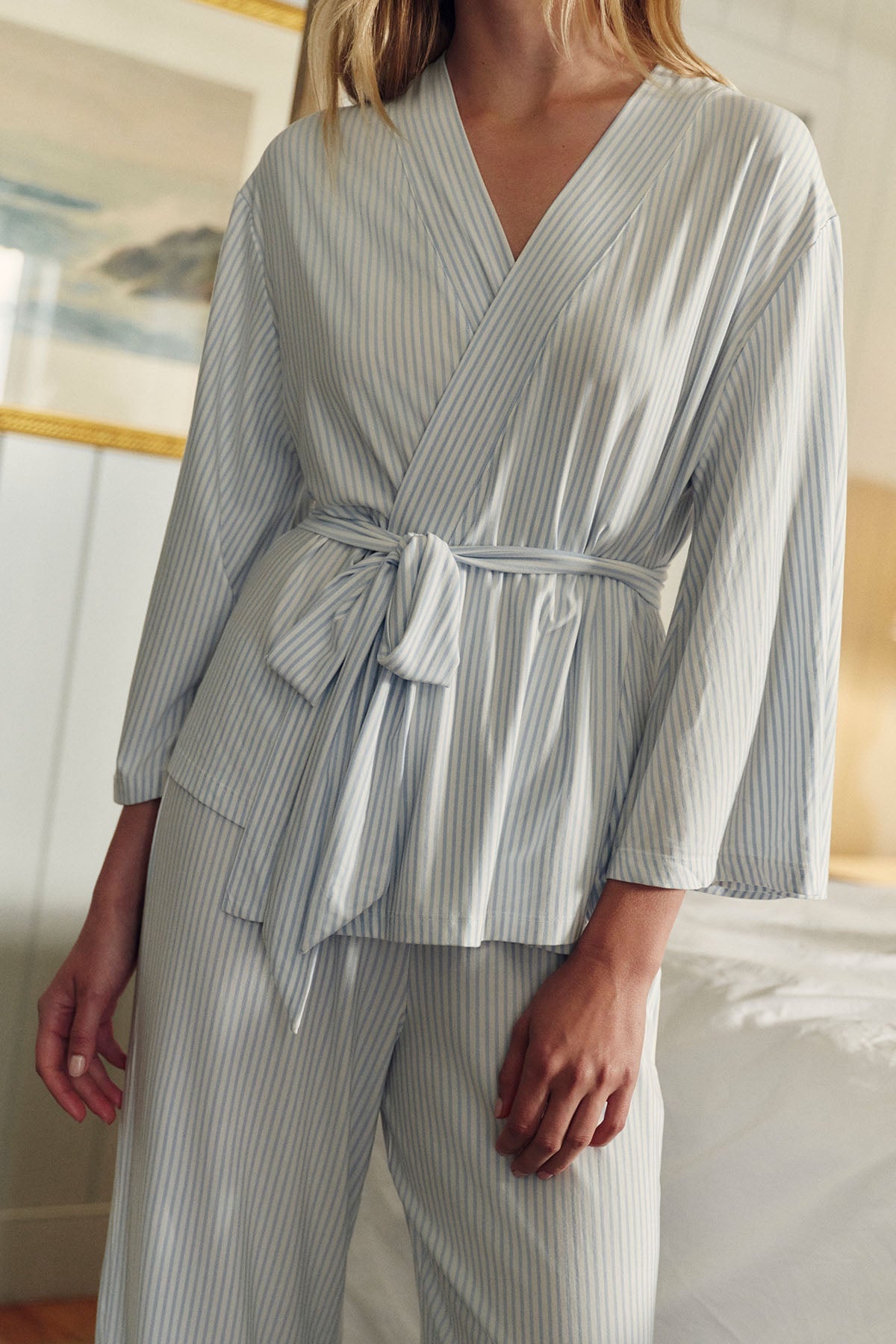 DreamModal® Kimono Pajama Set in Fog