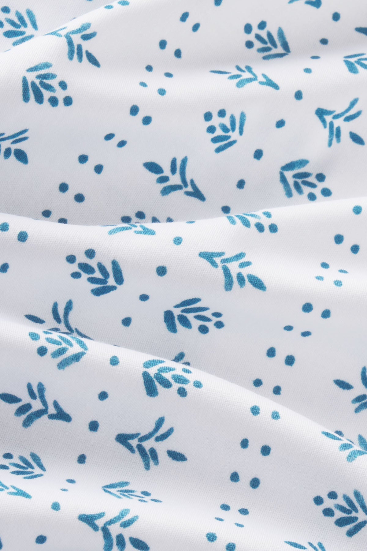 Pima Crew Shorts Set in Haven Blue Garden Arbor