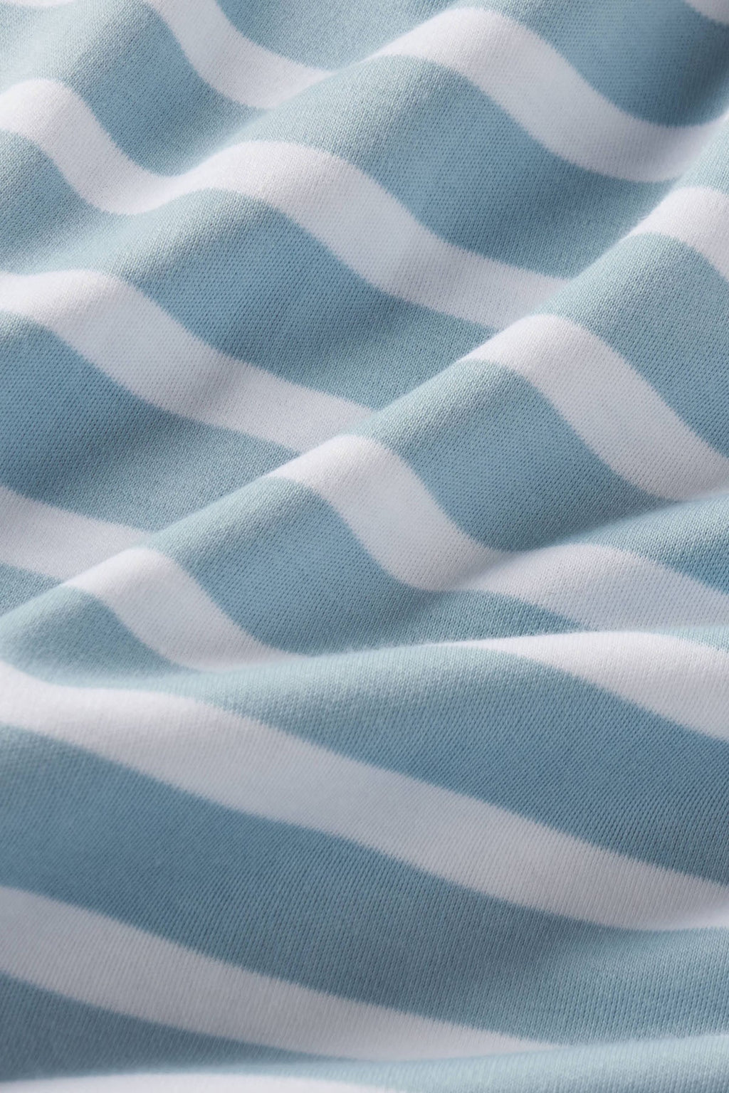 Pima Crew Wide Leg Pajama Set in Mixed Seabrook Stripe