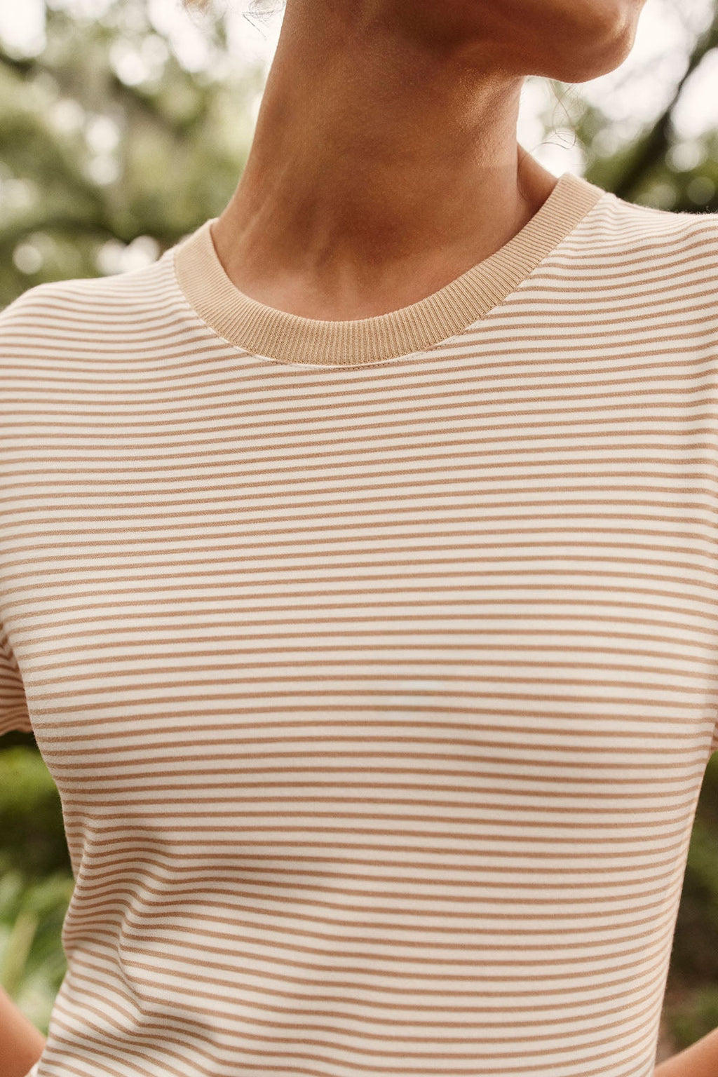 Everywhere Dress in Khaki Isle Stripe