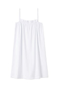 Pima Ruffle Nightgown in White